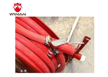 Fire Fighting Fire Extinguisher Hose Reels Painted With Red Powder Coating
