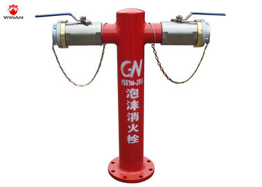 Foam Hydrant For Fire Protection , Two Way Connector Standard Fire Hydrant