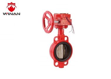 API598 Test Standard Fire Fighting Signal Butterfly Valve 300 PSI Pressure