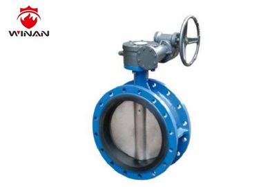 Worm Flange Butterfly Valve Handle Operated 1.0MPa/1.6MPa Nominal Pressure