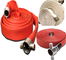 PVC Lining White red Fire Hydrant Hose Reel Single Jacket Fire Hose Customized