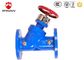 Energy Saving Fire Fighting Valves Lock Show Word Balanced Cast / Ductile Iron Material