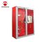 Solid Door Red Fire Hydrant Hose Reel Cabinet Office Building Use